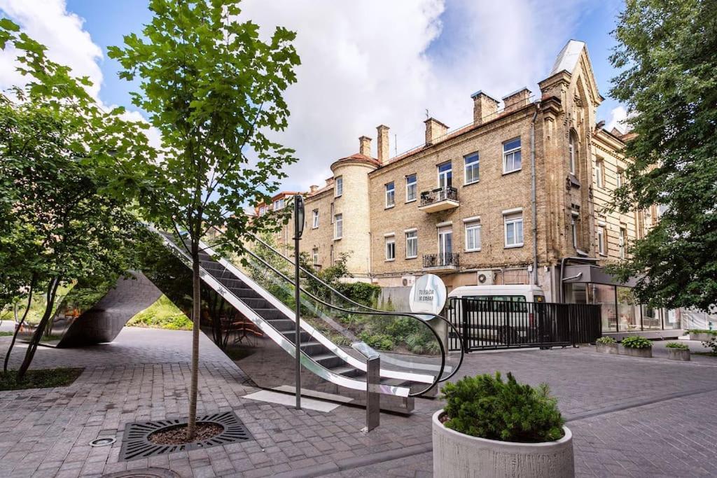 Luxury Apartment In Gediminas Avenue With Terrace VNO Exterior photo
